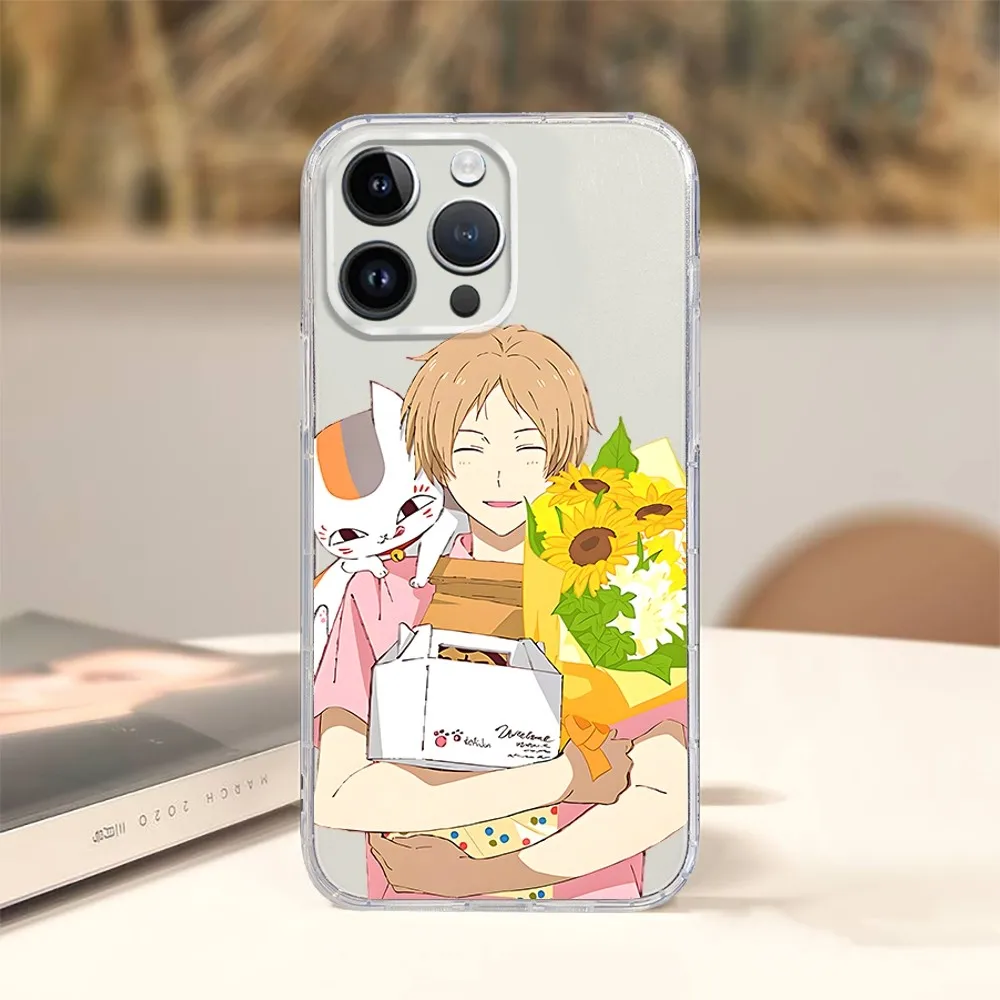 N-Natsumes B-Book Of F-Friends Nyanko Sensei Phone Case For Iphone 16 15 11 13 14 Pro Max 7 8 Plus X Xr Xs Max 12mini Cover