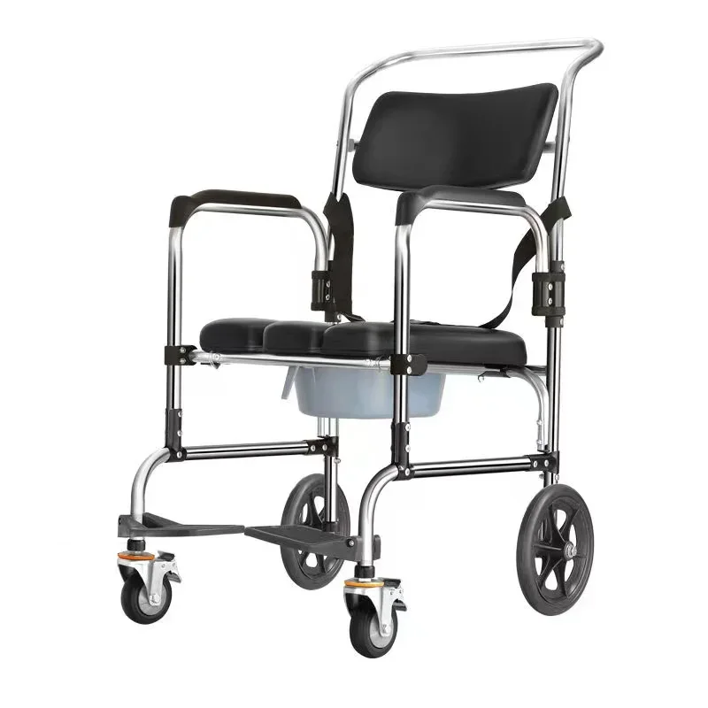 Bathroom Chair Step Wheels Baby Disabled Minder Stool Metal Space Saving Shower Cabeceros Bathroom Furniture