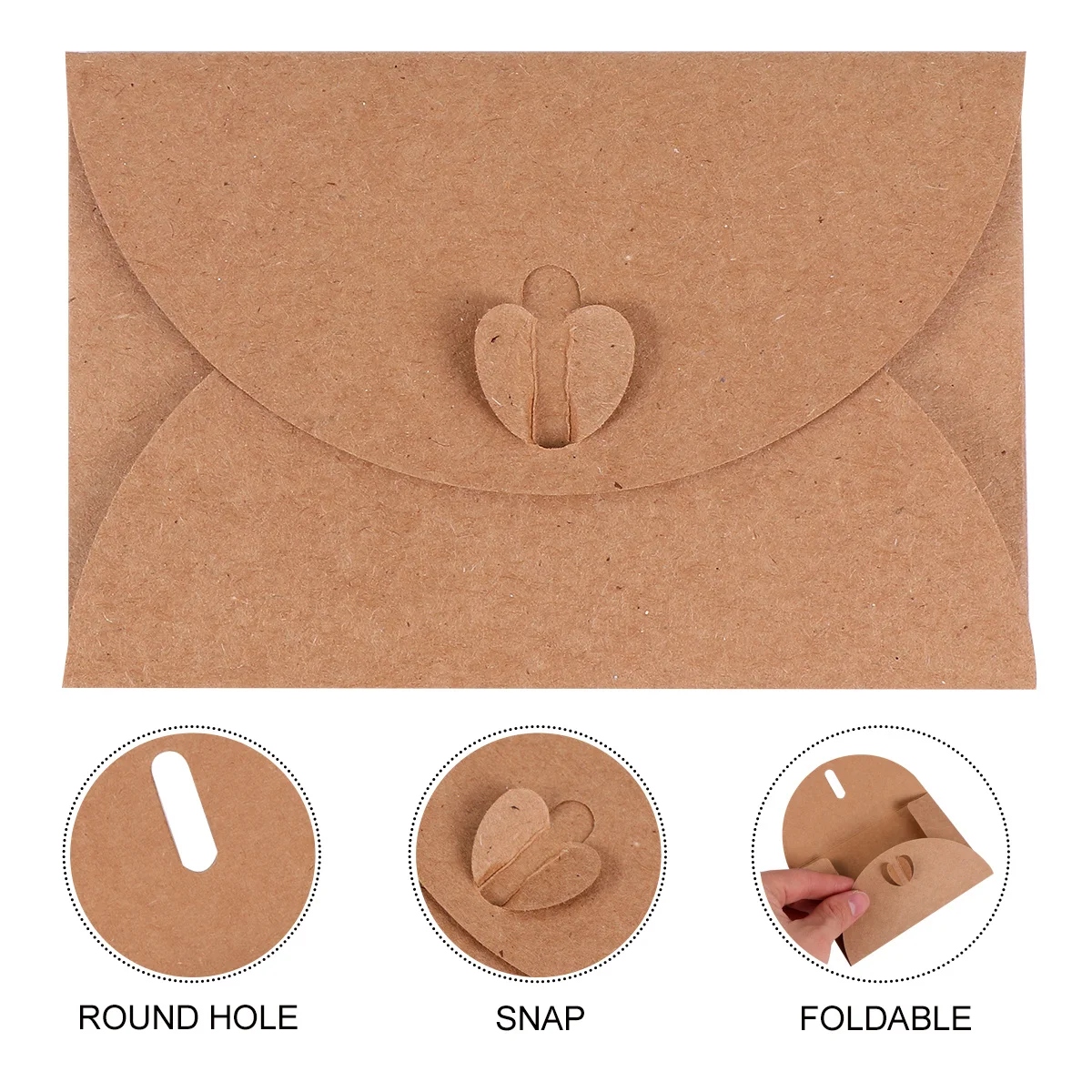 

20 Pcs Kraft Envelope Invitation Envelopes Gift Anniversary Letter Christmas Classic