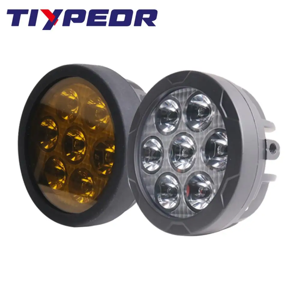 TIYPEOR 4.5Inch Super Bright Spotlight LED Work Head Light For Motorcycle Off-Road ATV UTV Truck Auxiliary Headlight Fog Lights