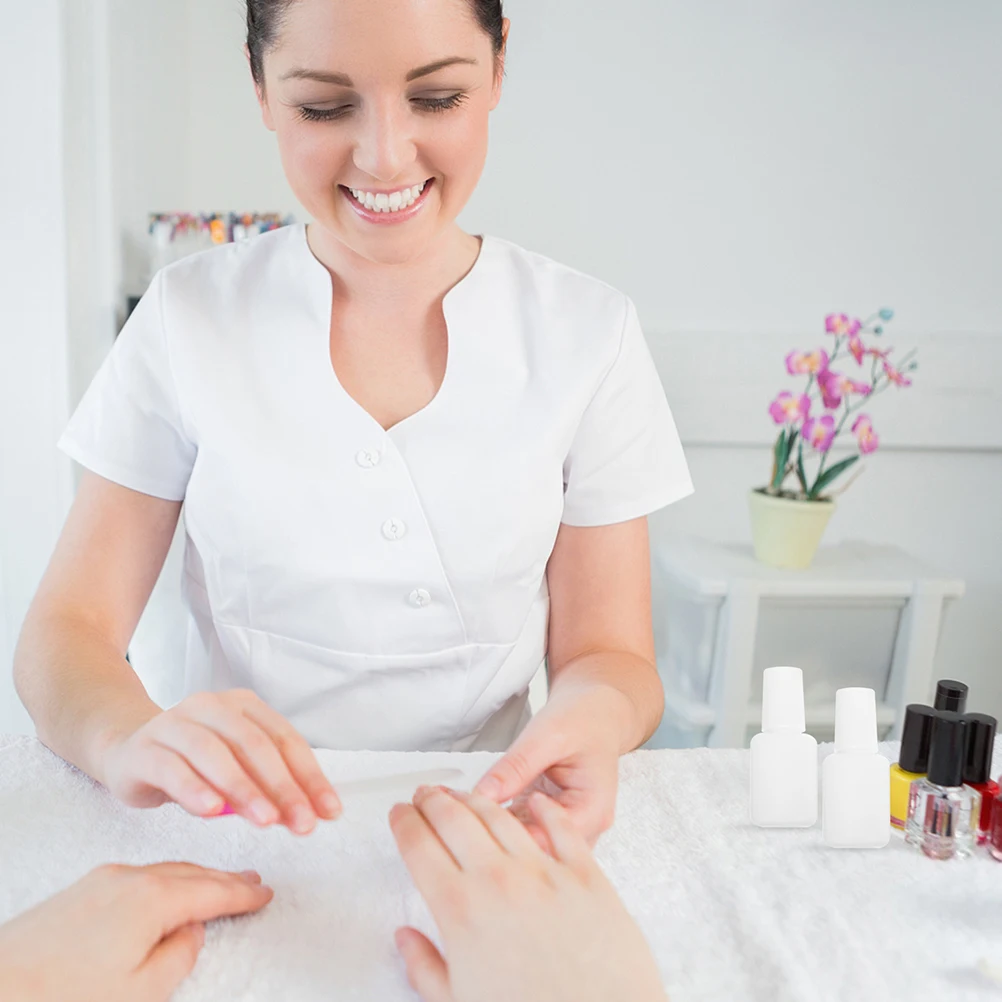 22 pz Bottiglie Vuote Per Smalto Per Unghie 10 Ml Viaggio Top Coat Contenitore A Tenuta Riutilizzabili Vasetti Per Fai Da Te Miscelazione Unghie Gel Olio Per Cuticole