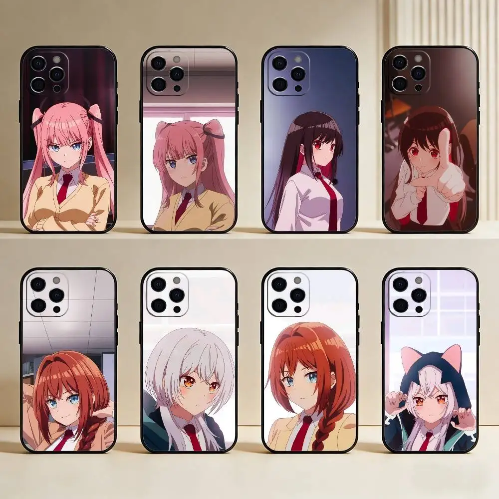 

Anime Tune In to the Midnight Heart Phone Case For iPhone17,16,15,14,13,12 Plus,Max Soft Silicone Black Cover