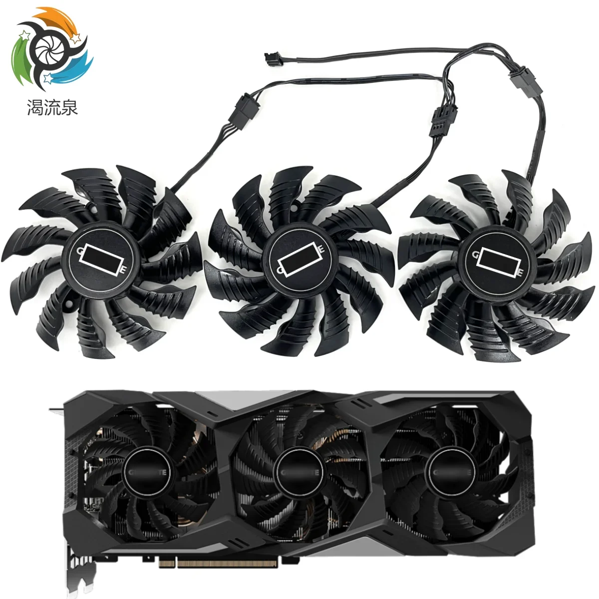 기가바이트 지포스 RTX 2070 2080 슈퍼 게이밍 RTX 2080Ti 그래픽 비디오 카드용 냉각 선풍기, 82mm PLA09215S12H, 신제품 