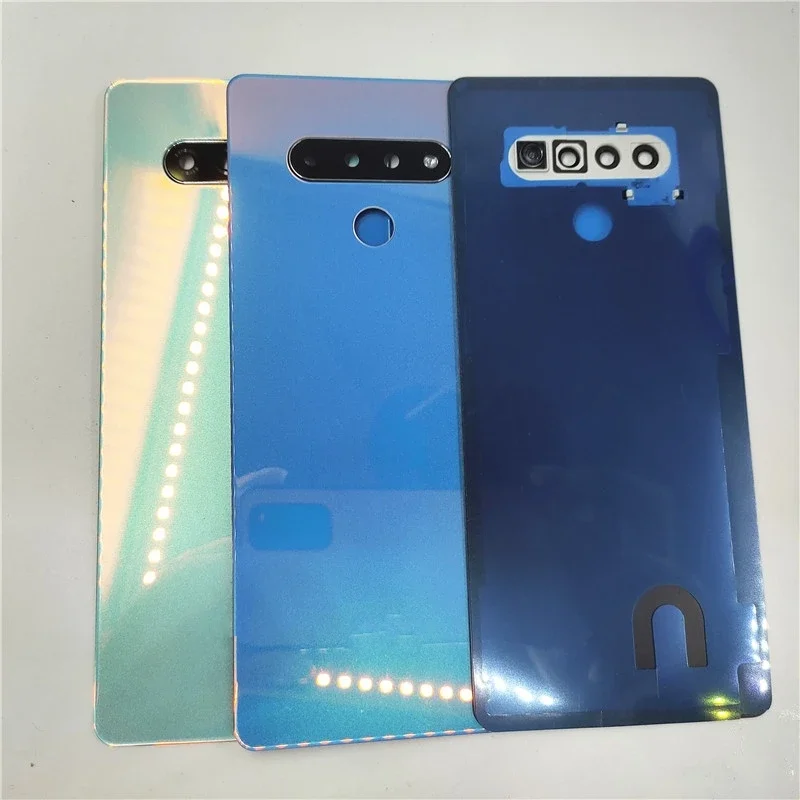 For LG Stylo 6 Q730 Housing Door Battery Cover Back Cover Rear Case Chassis Shell Style 6 K71 With Camera Lens Replacement