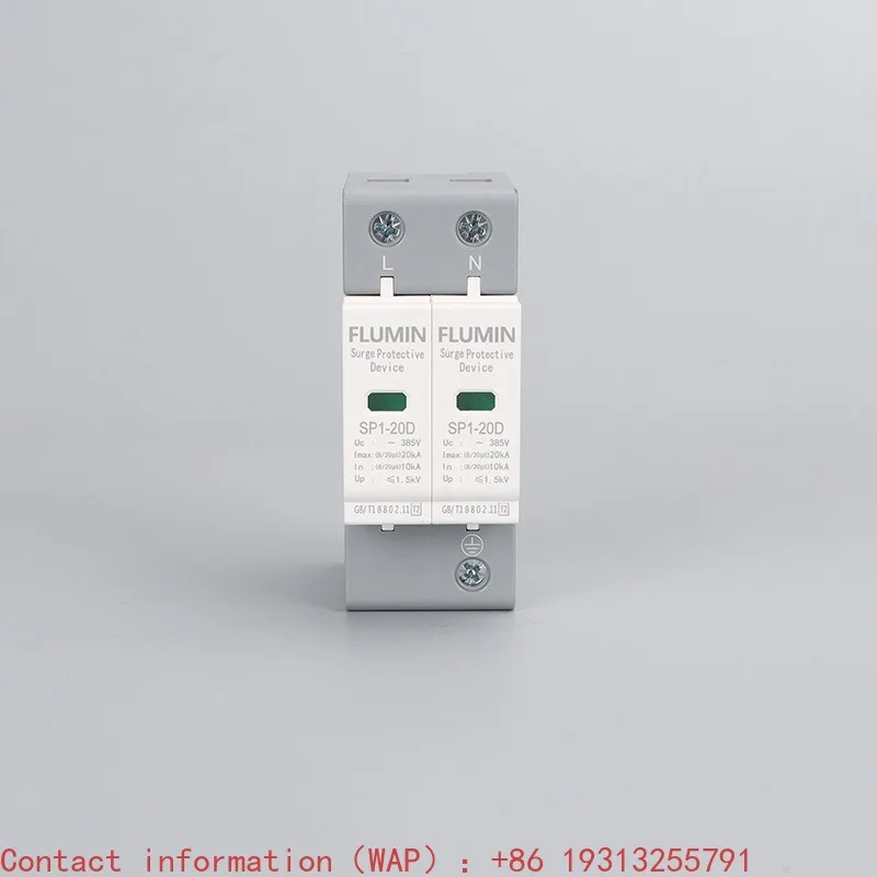 FALIANG DC 24V SPD Solar Surge Suppressor 1P-4P 220V/380V AC Lightning Protection Device for Electronic Equipment