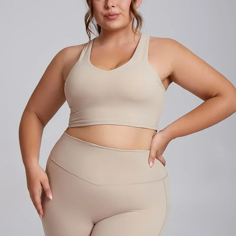 Yoga Set Women Plus Size Workout Oufit Curvy Women Sports Bra Gym Leggings Super Stretch Fitness Suit 3XL Women Activewear Sets