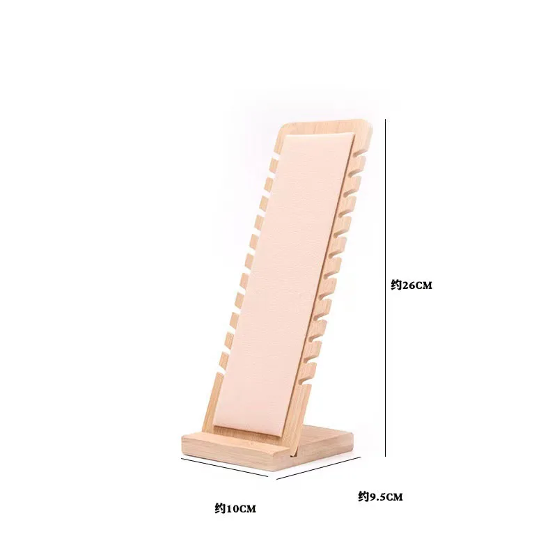 New Fashion Woman Bevel Jewelry Display Stand Necklace Display Wooden Multiple Easel Showcase  Holder for Necklaces Colors Size