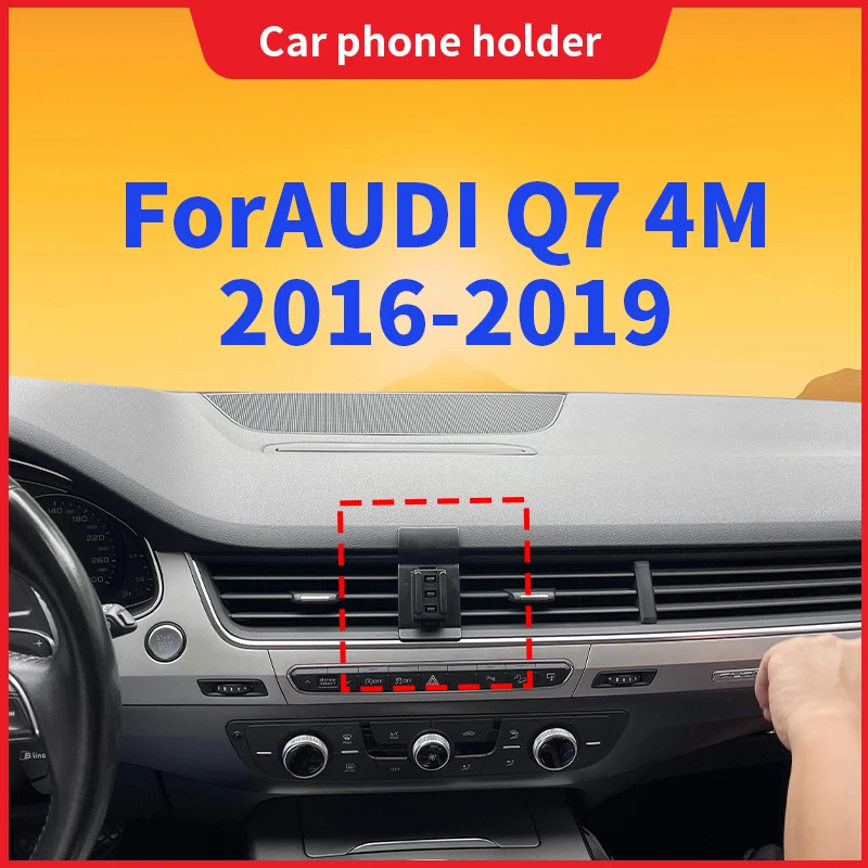 For AUDI Q7 4M 2016 2017 2018-2019 Car Phone Holder Dedicated Fixed Base Bracket Wireless Charging Auto Interior Accessories