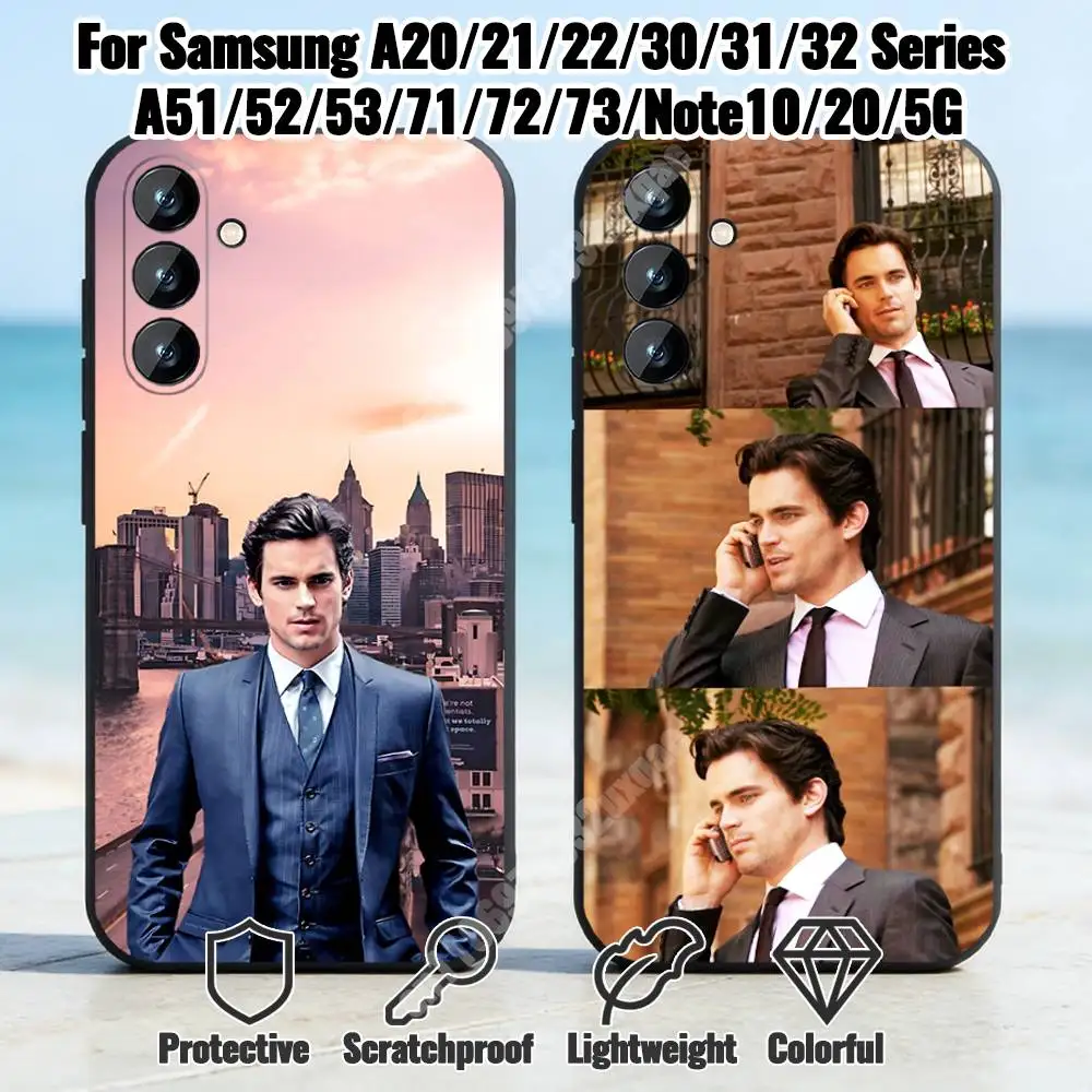 Чехол для телефона N-Neal Caffrey-S Crime Show для Samsung Galaxy A73 72 71 70 A53 52 41 40 A32 31 30 Note20 Note10 Note9