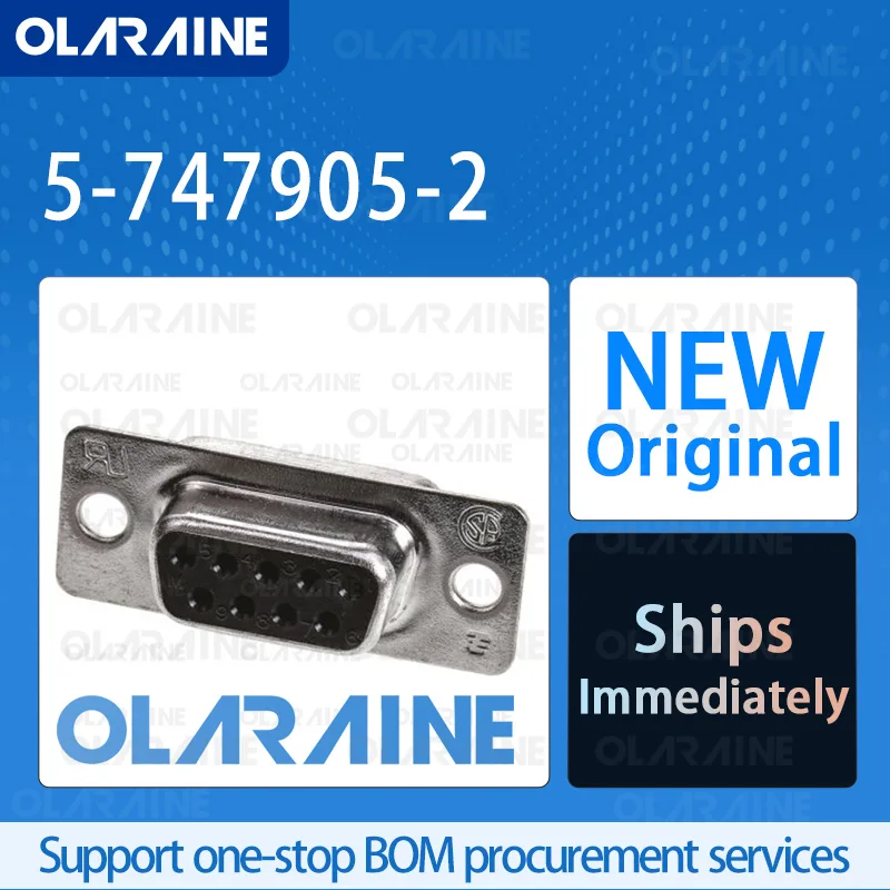 

10/50/100Pcs 5-747905-2 100% brand new and original IC chip D-Sub standard connector 9 Position