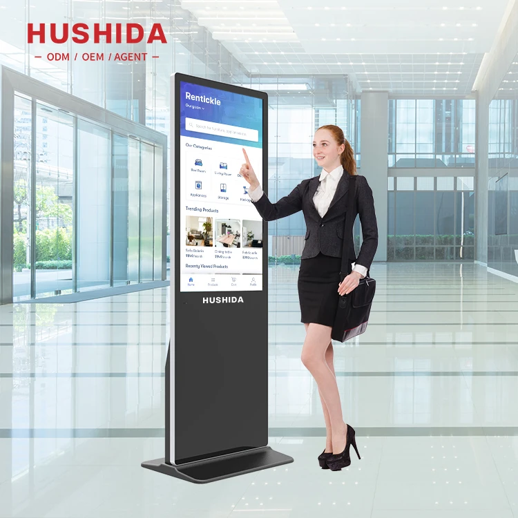 32 43 55 Inch hd Lcd 2K 4K WiFi I3 I5 I7 Touch Screen Floor Stand Wifi Led Display Advertising