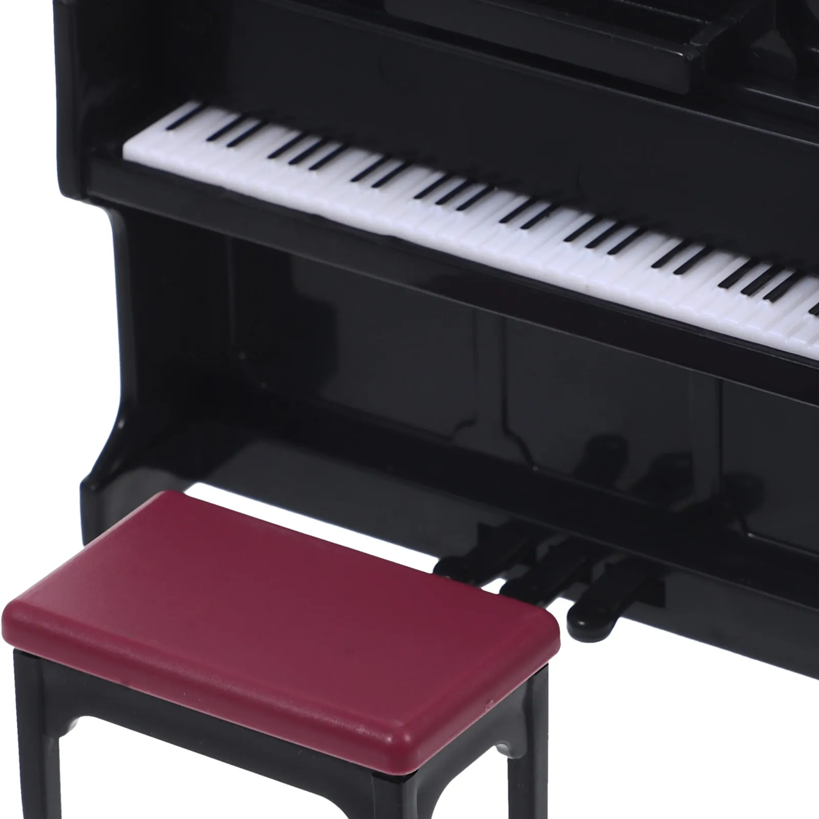 

1 set 1 Set Miniature Piano Stool For House Decoration Lightweight Wear-Resistant Mini House Accessories Miniature Furniture