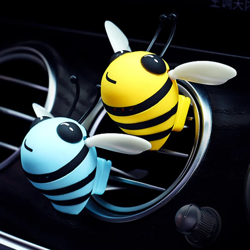 Cute Bee Aromatherapy Car Air Outlet Decoration Perfume Clip Odświeżacz powietrza Oczyszczacz Dyfuzor Perfume Refill Auto Akcesoria