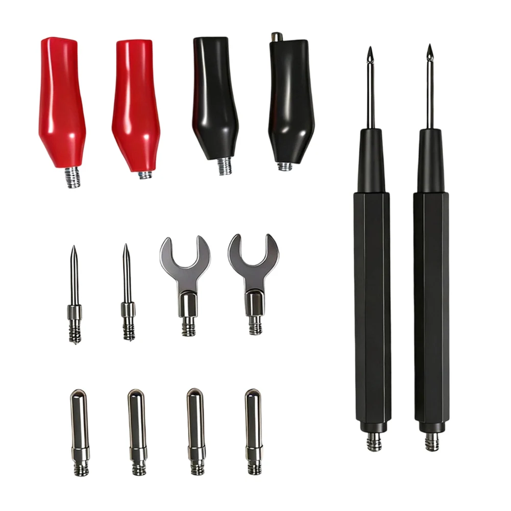 16-in-1 Multimeter Set with Banana Ends Crocodile Clips and U-Shaped Probes Designed for Efficient Electrical Testing