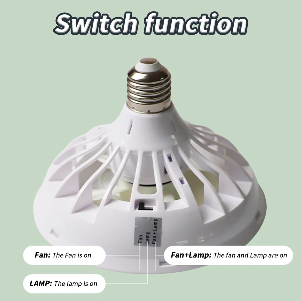 AC85-265V E27 Wentylator sufitowy LED z pilotem Możliwość przyciemniania Lampa 3-biegowy wiatr do łazienki Studium Kuchnia Dom Jadalnia