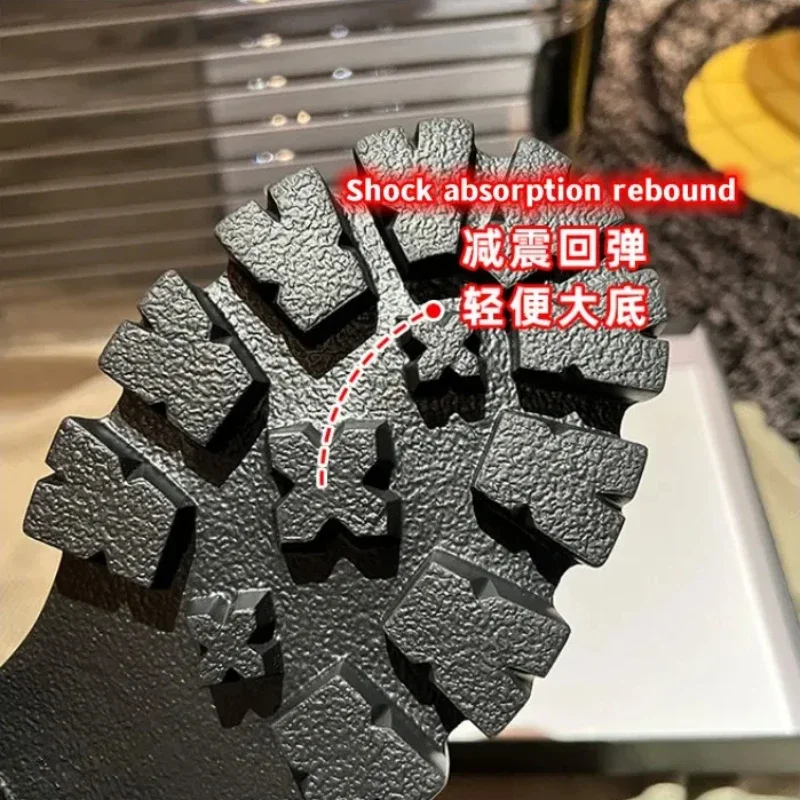 Сандалии женские с открытым носком, Уличная обувь на высоком каблуке, с ремешком сзади, тапочки на толстой подошве, весна-лето 2024