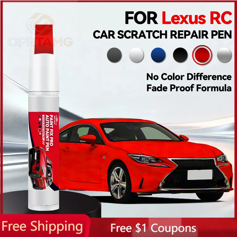 

Car Accessories Tools For Lexus RC 1990-2025 2026 Paint Repair Pen Touch Up Scratch Remover DIY Auto Accessories Silver Blue Red