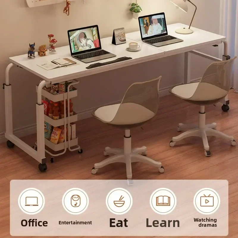 Durable Household Goods Bedside Table Movable Lifting Table Computer Table Desk Against Wall Long Strip Desk Cross Bed Table