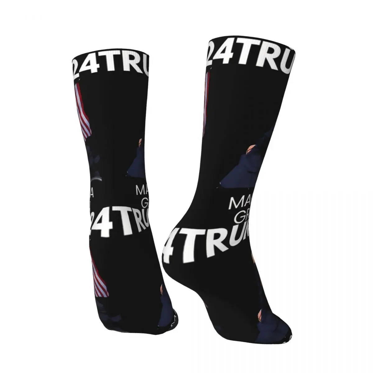 Funny Crazy compression Trump Assassination Attempt 2024 Sock for Men Hip Hop Vintage Donald Trump Happy Quality Pattern Printed