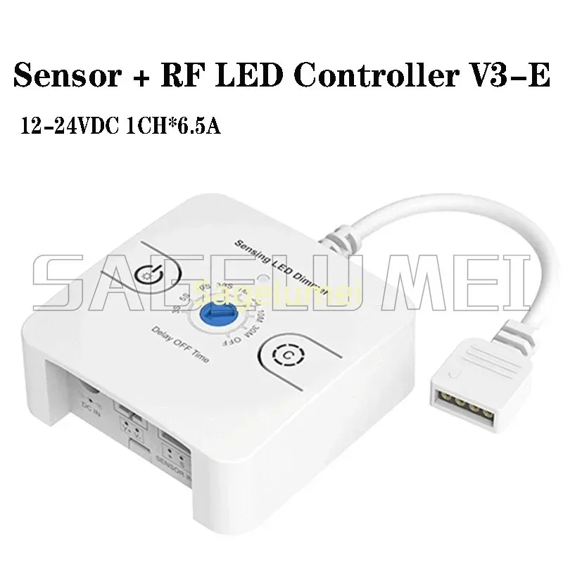 V3-E DC 12V 24V Dimmer Geeignet für Treppenkorridore Schrank Innenlichtsensor Schalter Controller Sensor 3CH LED Controller
