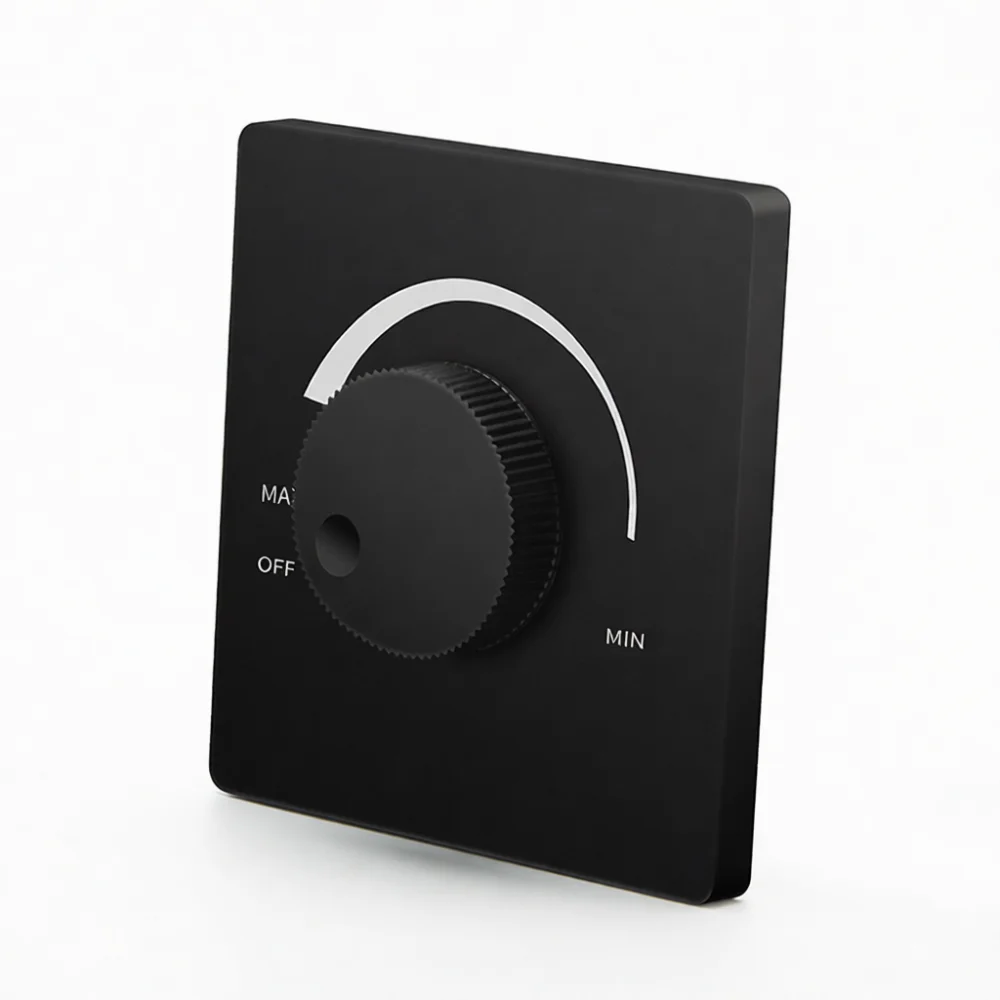 Adjustable Speed Controller For Ceiling Wall Fans Stepless Rotary Knob Switch Electrical Ventilator Power Control Panel Device