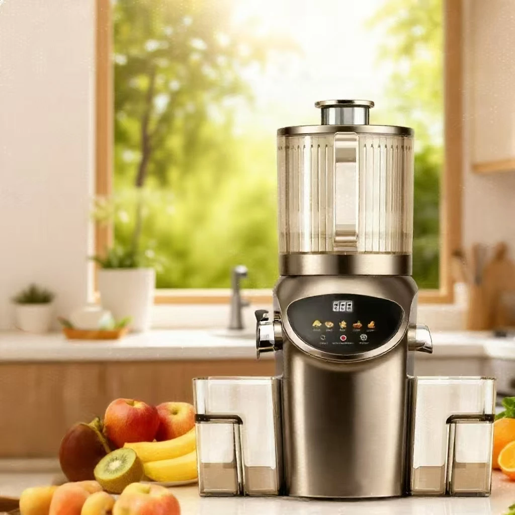 Touchscreen Large-diameter Fruit Pulp Separation Customizable Juice Extractor