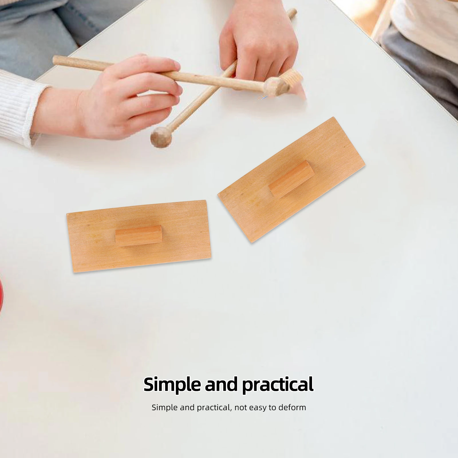 

Wooden Sand Kid'S Sand Blocks Musical Rhythm Toys Handheld Percussion Instrument Reusable Kids Percussion Toy Longtime Use