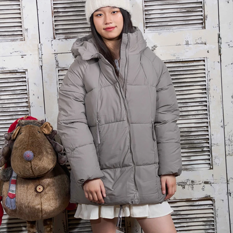 

Корейский стиль: Новая женская зимняя утепленная хлопковая куртка средней длины, теплый пуховик, модный, для повседневной носки, с наполнителем из полиэфирного волокна