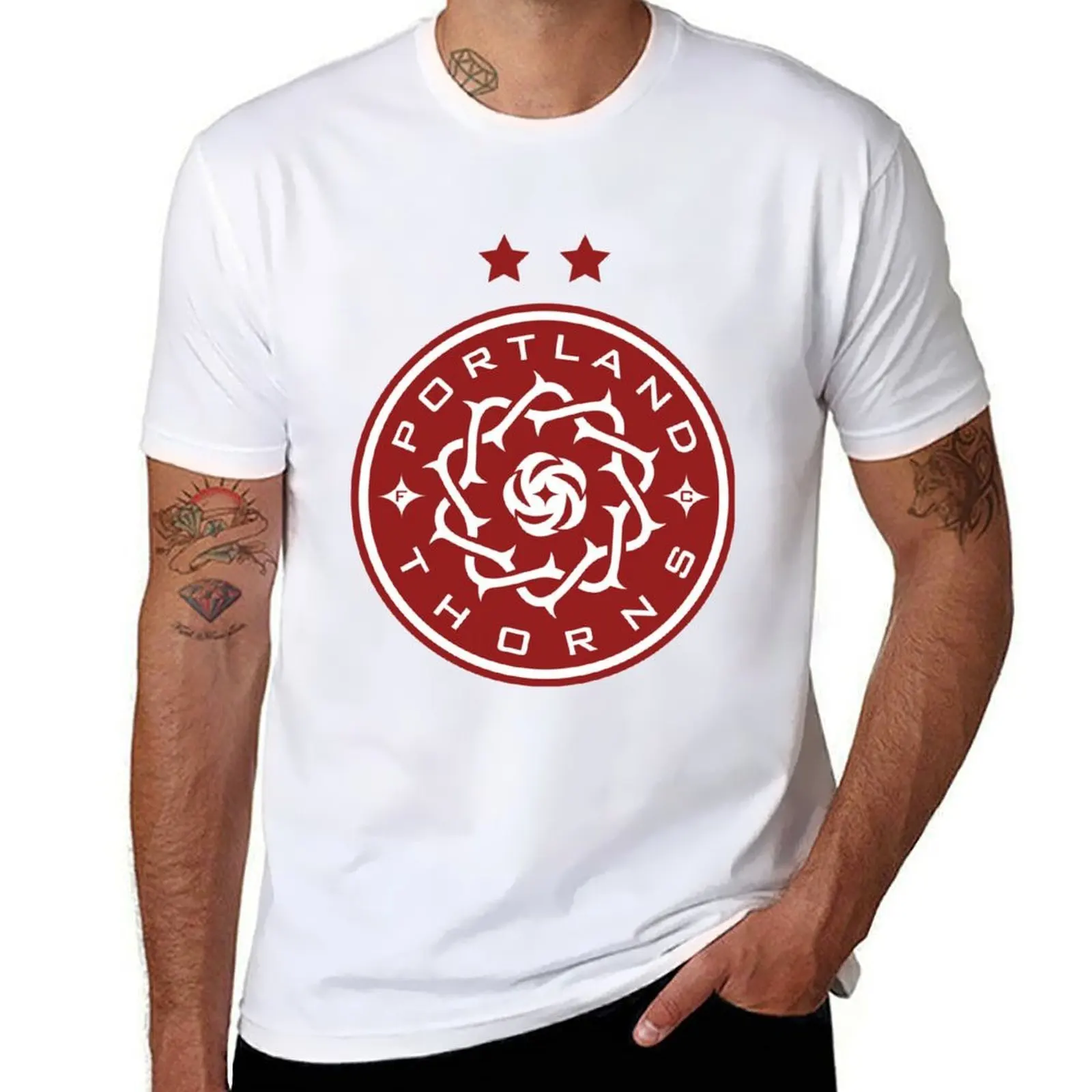 Portland funny Thorns T-Shirt t shirt personalised man t shirts cotton T-Shirt