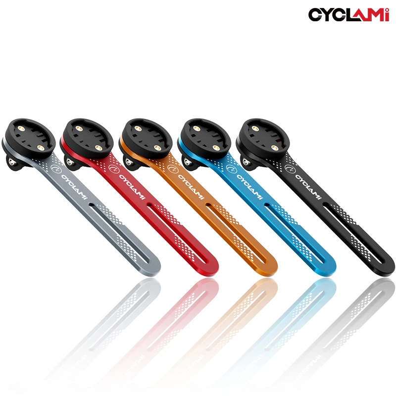 CYCLAMI Bike Computer Mount Aluminium Alloy Double-sided MTB Road GPS Headlight Holder Bracket For GARMIN XOSS IGPSPORT Bicycle