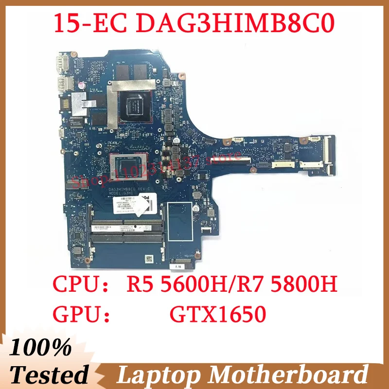 

For HP 15-EC M43252-601 M43253-601 With R5 5600H/R7 5800H CPU Mainboard DAG3HIMB8C0 Laptop Motherboard GTX1650 100% Working Well