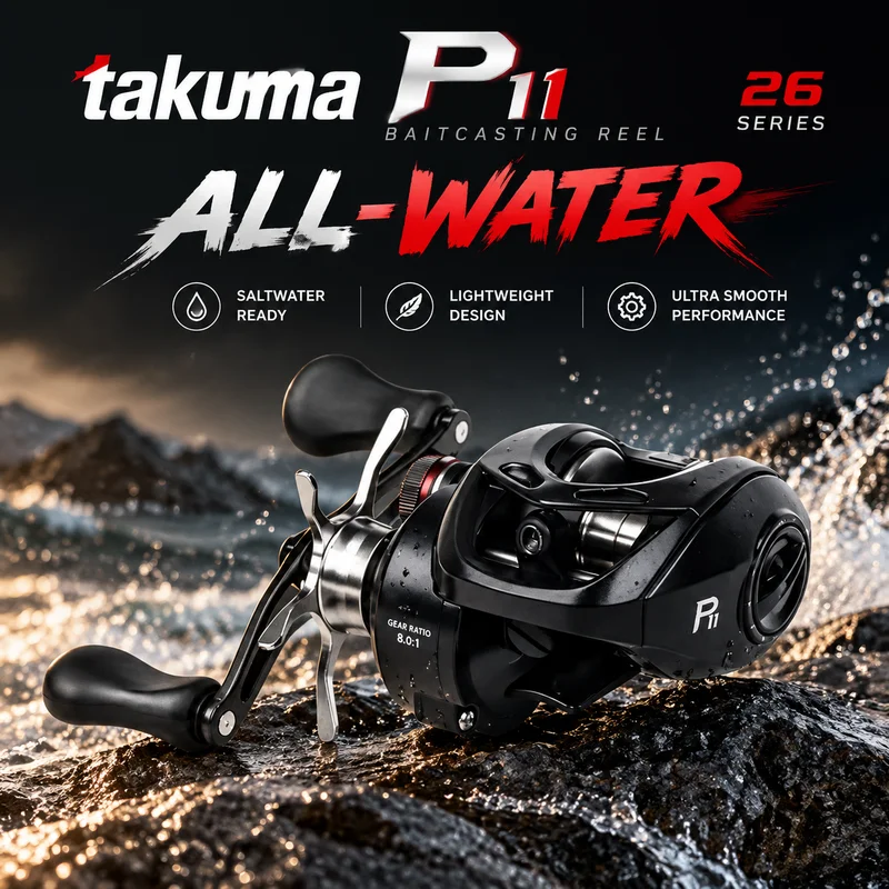 Freshwater Line - Takuma 2026 P11 Baitcasting Molen Metalen