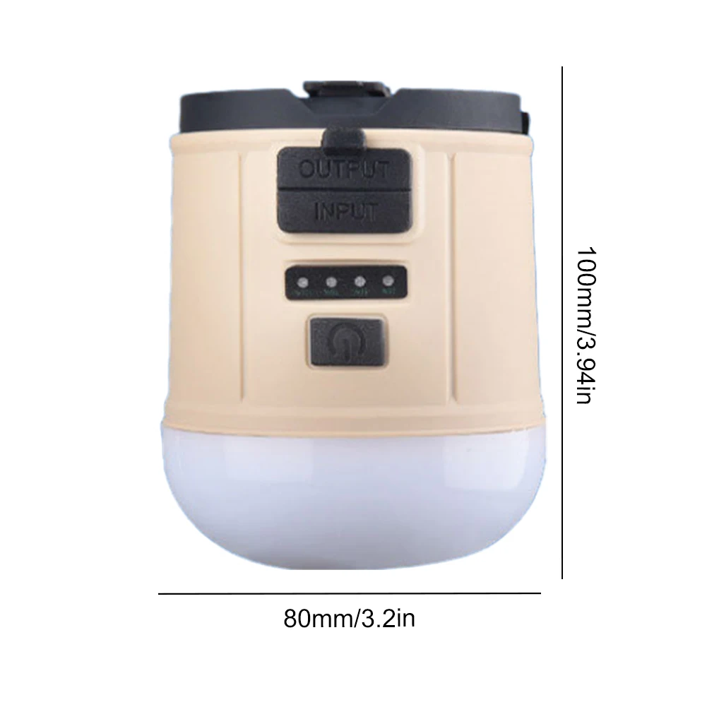 LED 캠핑 랜턴 핸드 크랭크, 9 가지 조명 모드, 휴대용 손전등, USB 충전식, 2400mAh 방수, 하이킹 탐험