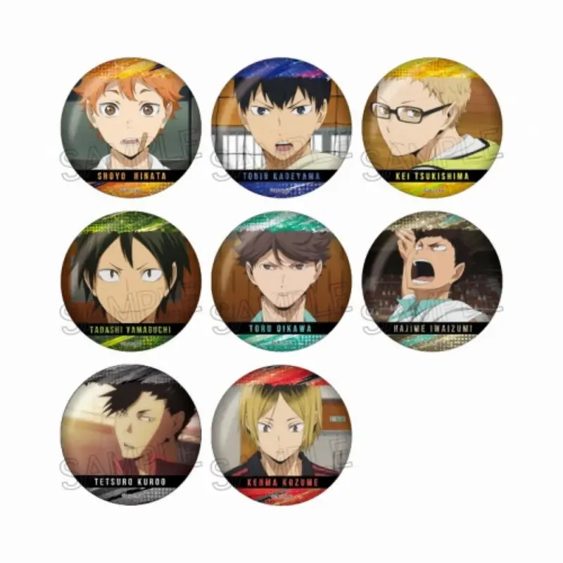 

Japan Twincre Goods Haikyu Sparkling Metal Badges Bar Peripheral