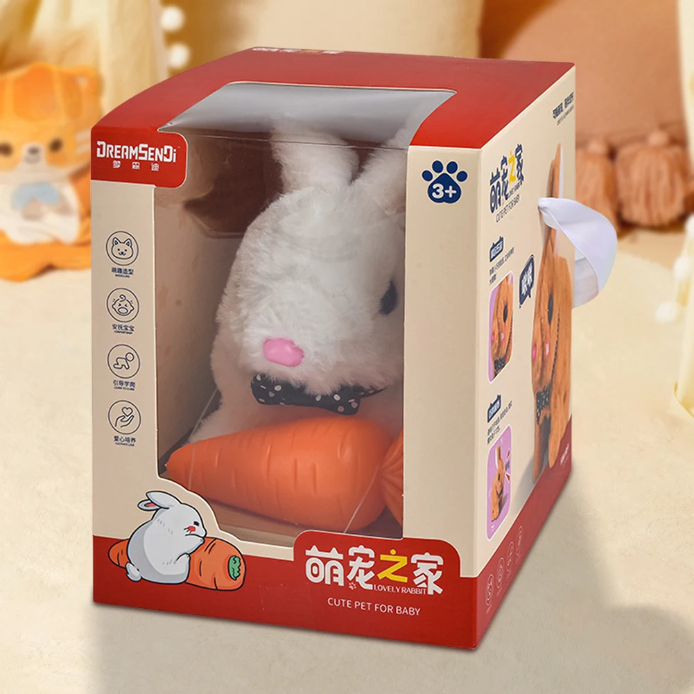 Electronic Robot Dog Interactive Robot Puppy Acts Like A Real Puppy Stuffed Animal Dog Barking Cute Walking Dog for Kids Gifts