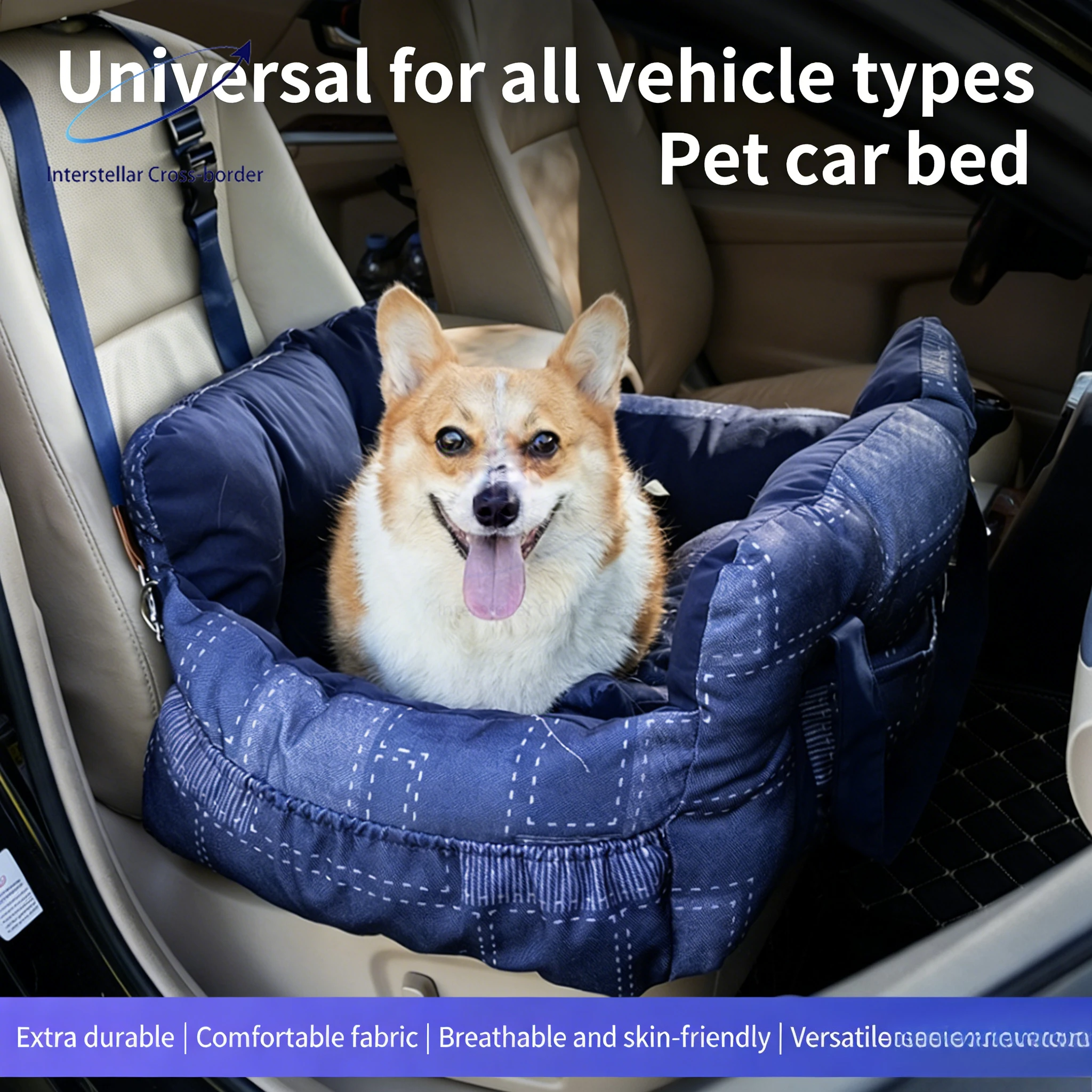 

Портативная автомобильная кровать-переноска для мелких и средних собак и кошек: теплая дорожная сумка-переноска, мягкий уличный безопасный домик