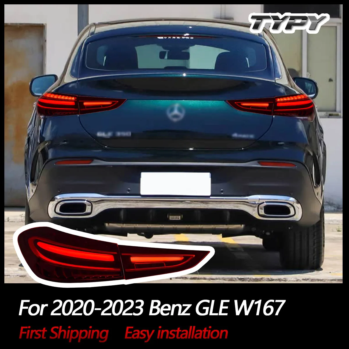 

Car Lights For Benz GLE W167 Coupe Taillight 2020-2023 LED Projetor Tail Lamp Daytime Running Light Automotive Accessories
