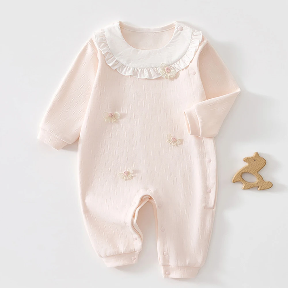 boutique-roupas-da-menina-do-bebe-natal-infantil-macacao-manga-longa-babados-rosa-flor-decoracao-macacao-do-bebe-atacado
