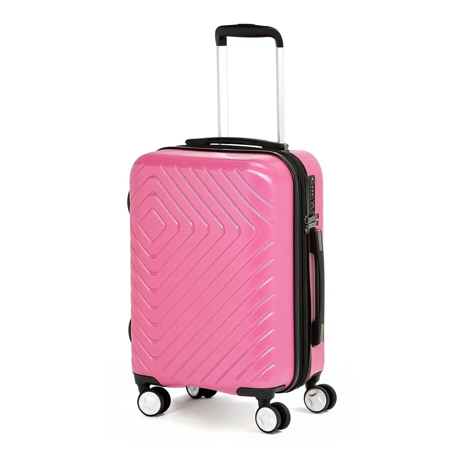 

Hardside CarryOn Luggage with TSA Lock, Expandable, ScratchResistant Geometric Surface, Organized Interior, 4 Multidirectional S