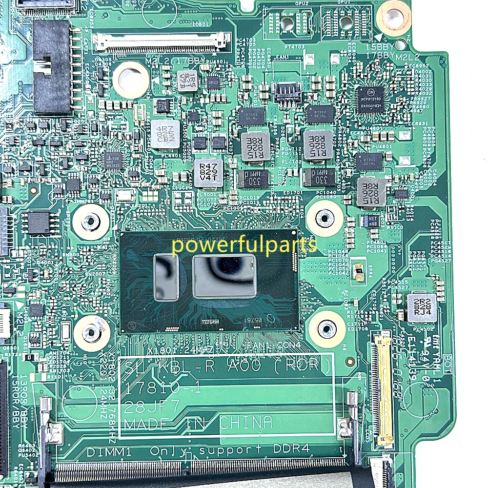 Imagem -04 - Placa-mãe para Dell Inspiron 5379 5579 178101 0dnkmk 00kj0j 0g1mgm 073tvn 0k3fh i3 i5 i7
