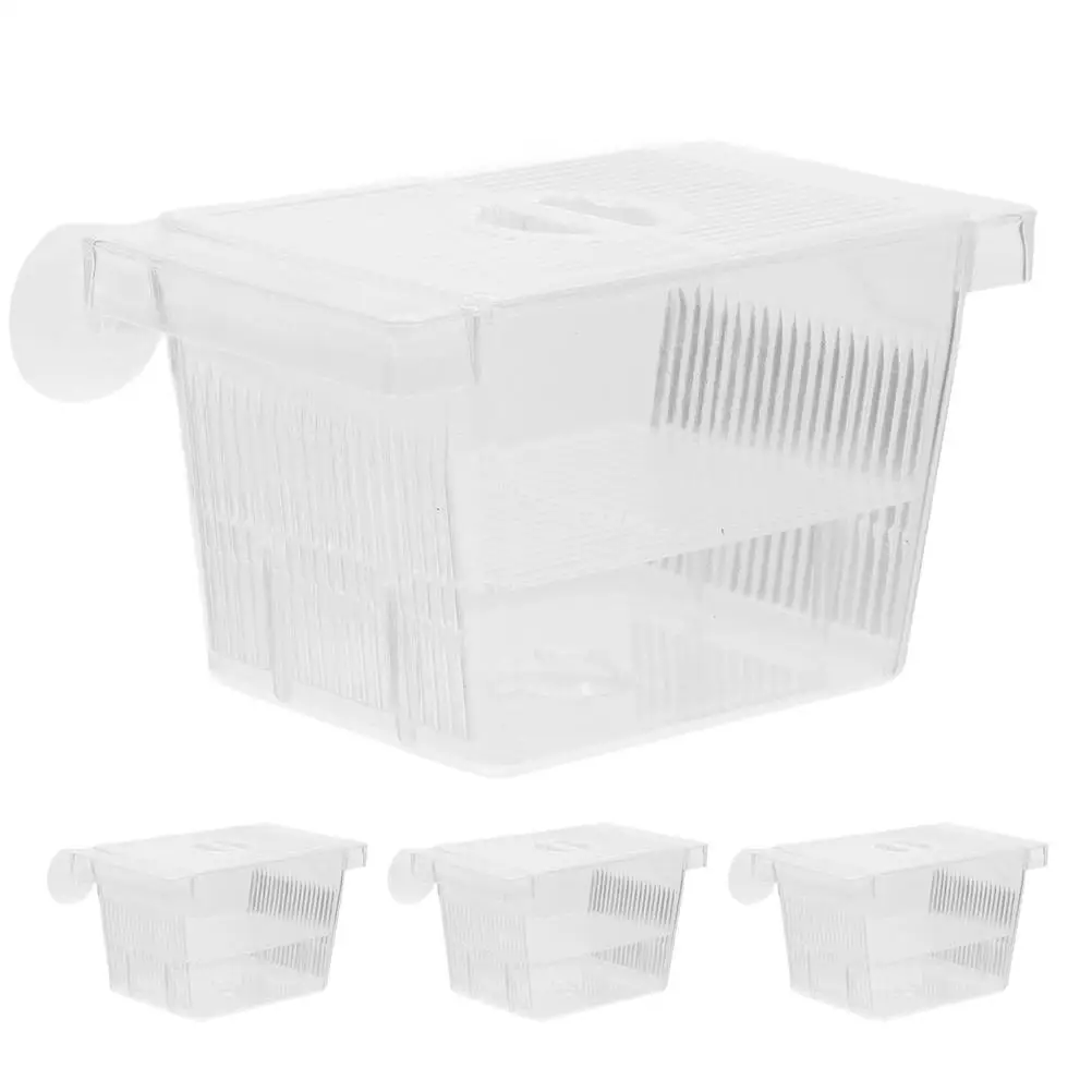 

Fish Fry Box Transparent Plastic Case Aquarium Incubator Box Small Fish Separator Hatchery Incubator Container