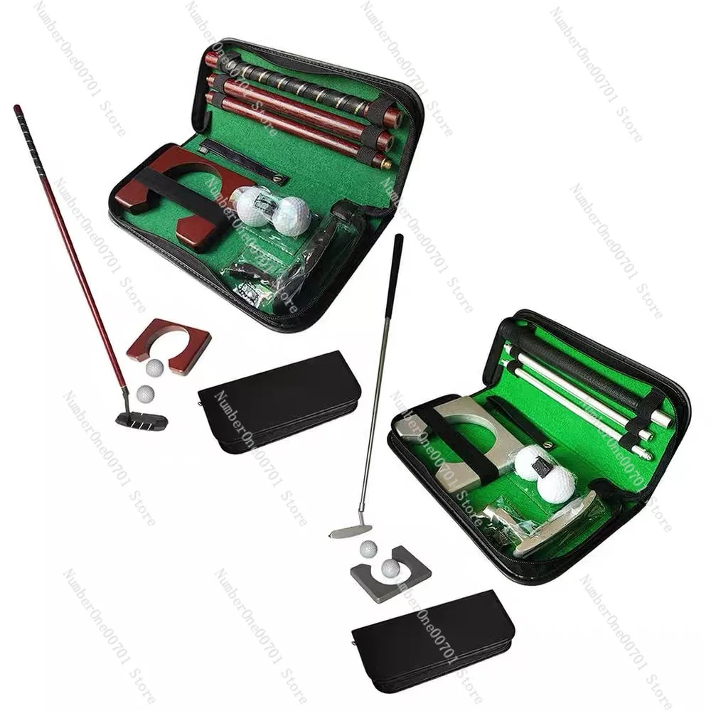 Golf Putting Trainer 3-Section Putter Set Portable Golf Accessories Practice Training Kit
