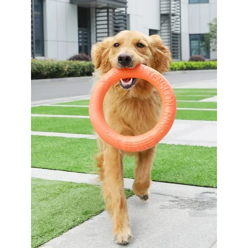 Pet Toy Flying Discs EVA Dog Training Ring Puller Resistant Bite Floating Toy for Small Medium Large Big Dog Outdoor Interactive