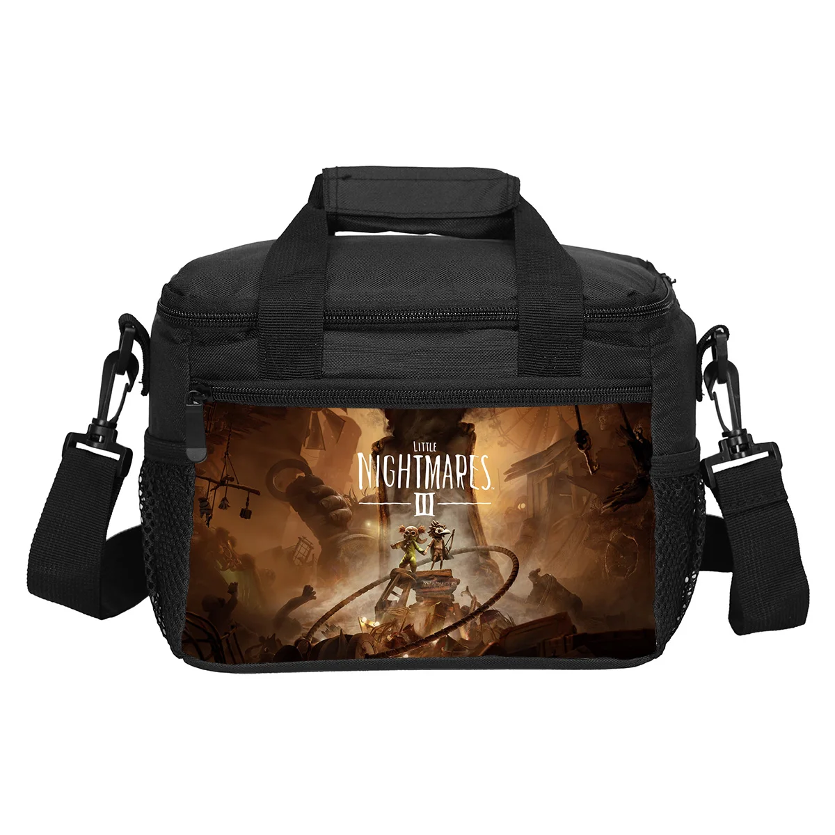 Little Nightmares lunch bag large capacity outdoor picnic lightweight cartoon print new school style for male and female student