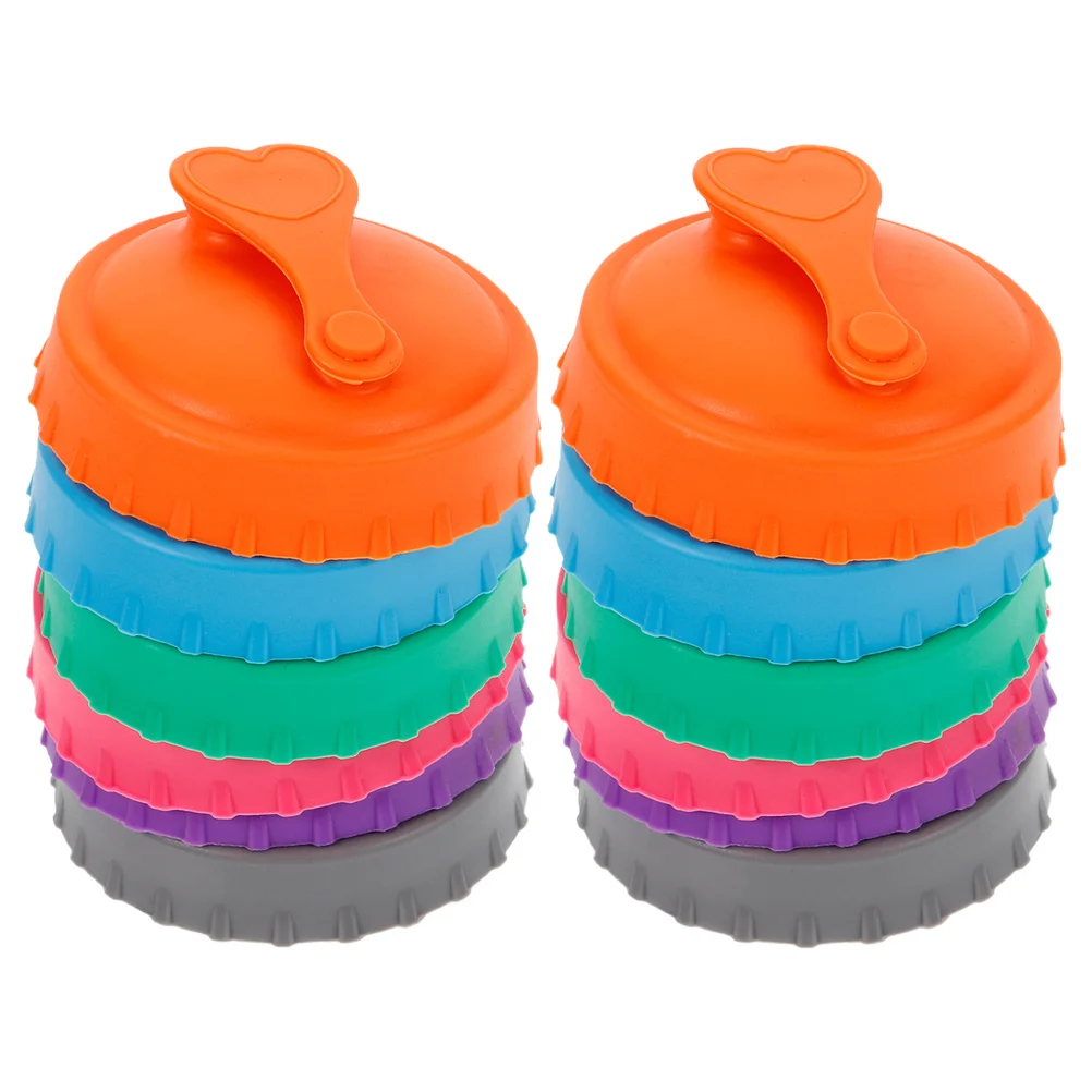 

12pcs Leakproof Silicone Reusable Beverage Covers Soda Beer Silicone Soda Can Covers Lids Can Sealing Lids For