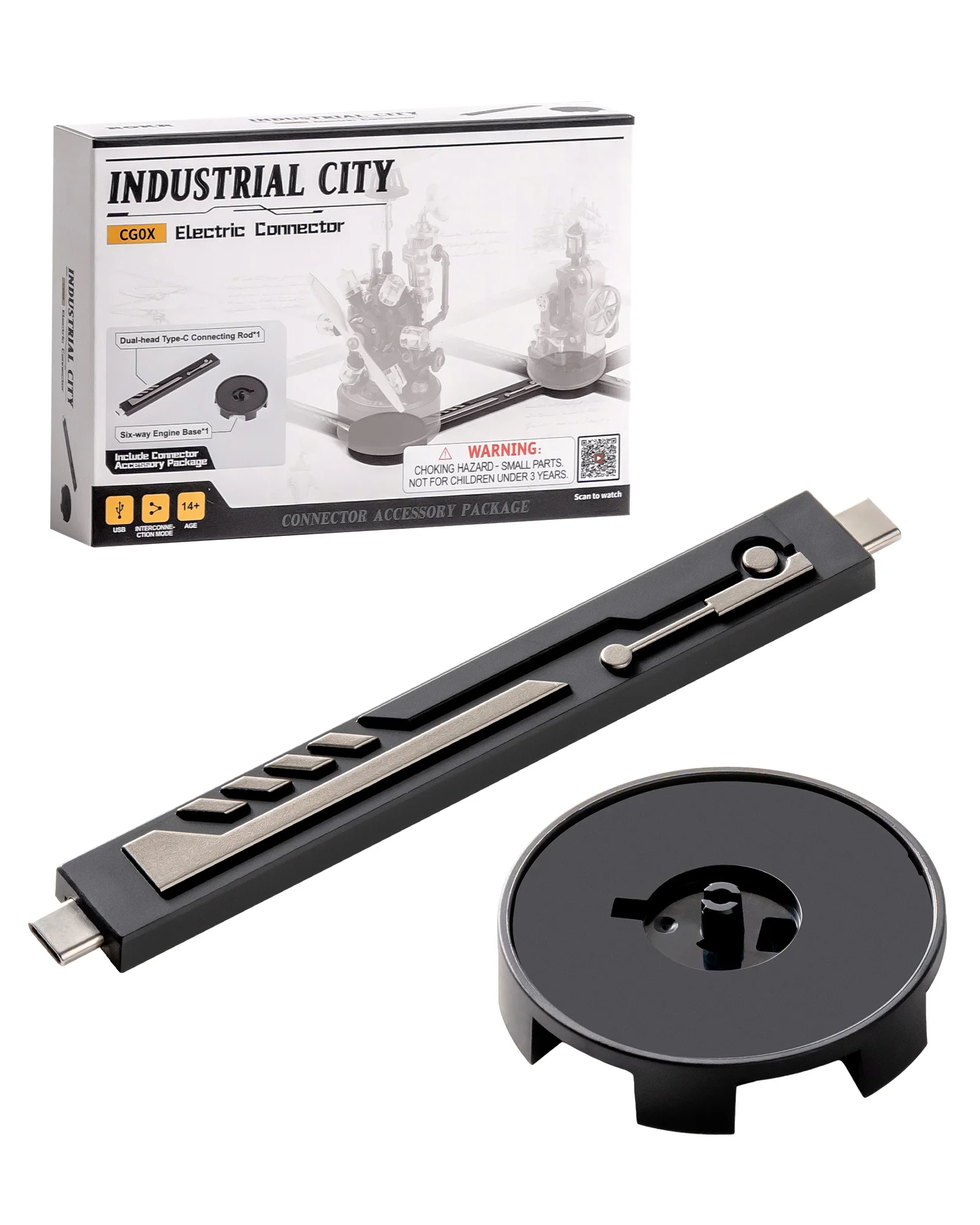 

Модульный разъем питания и концентратор ROKR CG0X для серии Industrial City, синхронизация нескольких устройств, расширяемые возможности