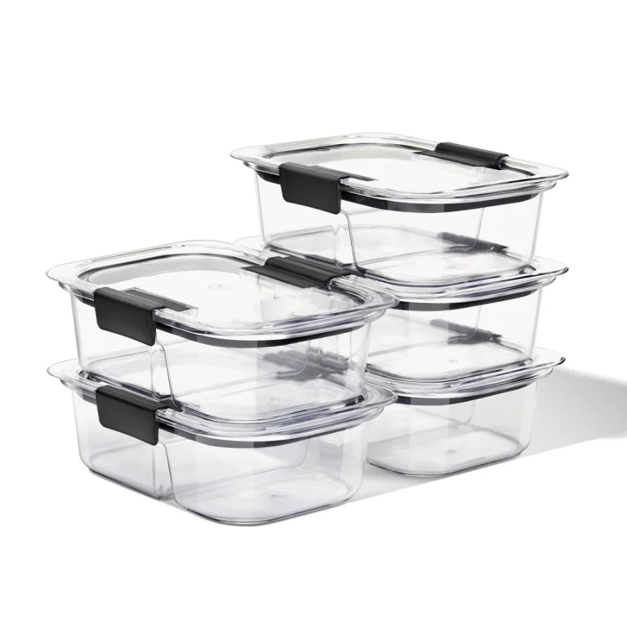 

Brilliance Meal Prep Containers, 2-Compartment Food Storage Containers, 2.85 Cup