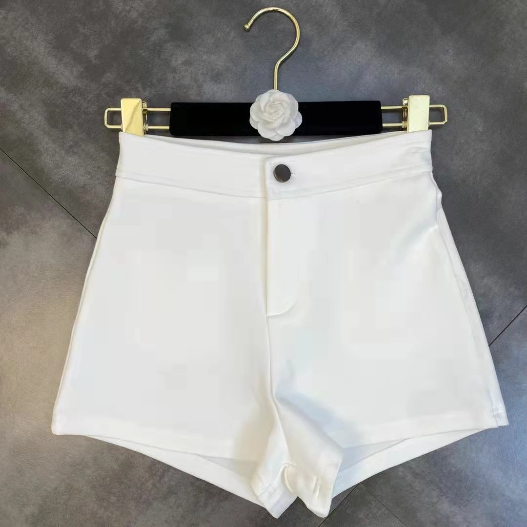 Black High-Waist Short Pants Women's Summer New Style Tight-Fitting Bodycon Street Style Slimming Elastic Versatile Hot Pants