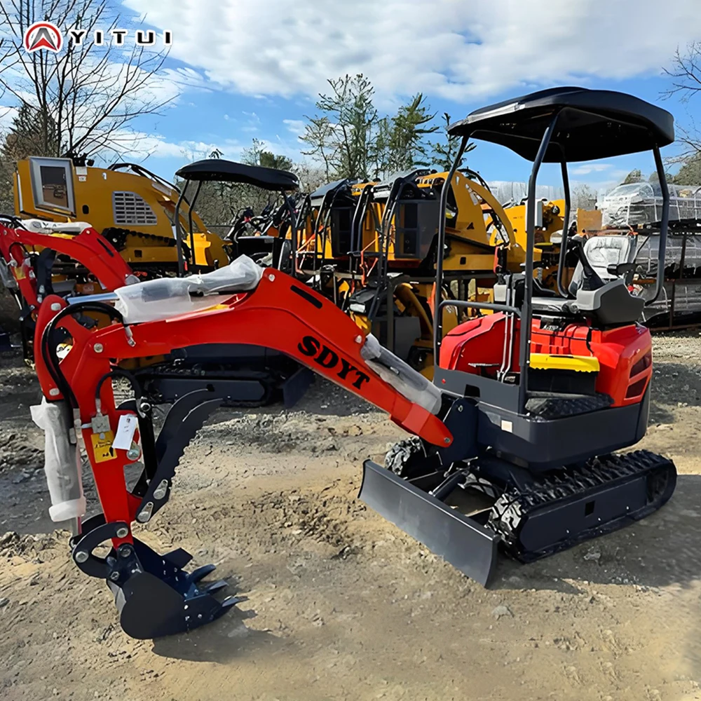 Excavadora de cadenas de 2 toneladas, estándar Euro 5, equipada con una variedad de herramientas auxiliares, miniexcavadora personalizada.