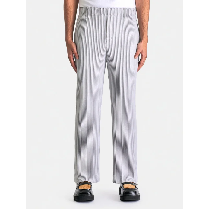 Miyake Pleated Men Trousers Baggy Straight Pants Fashion Casual Pants Japanese Style Miyake Pleated Pants